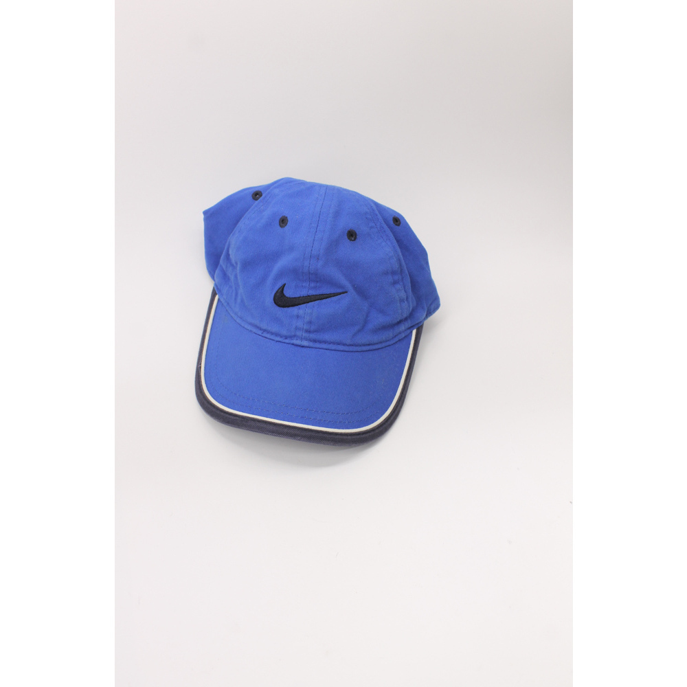 Nike blue cotton 4–7 kids baseball cap white trim